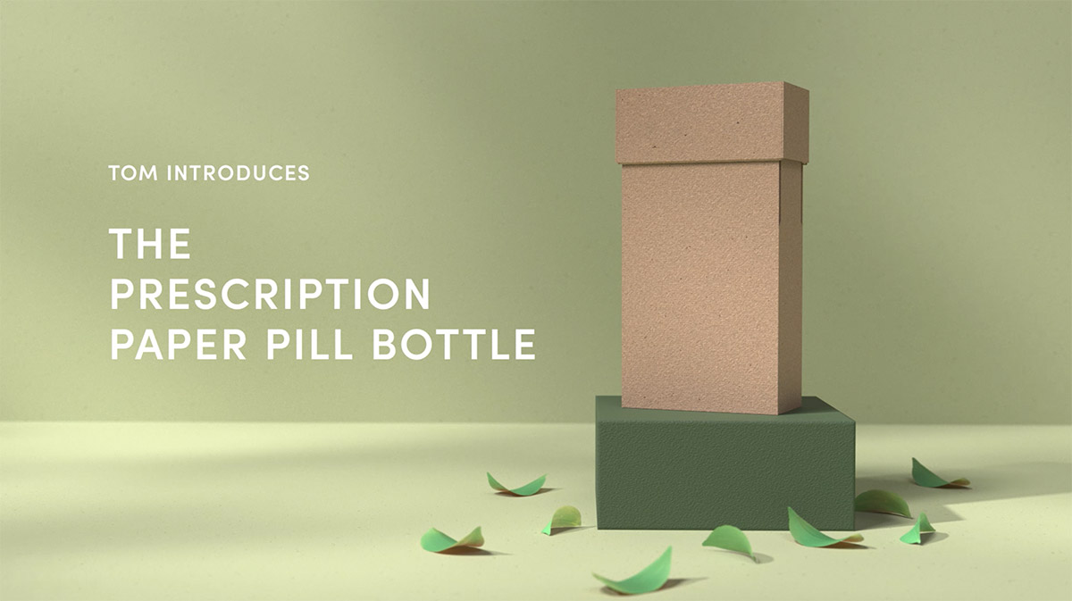 Prescription Paper Pill Bottle